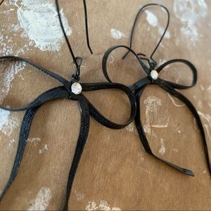 Betsey Johnson bow earrings